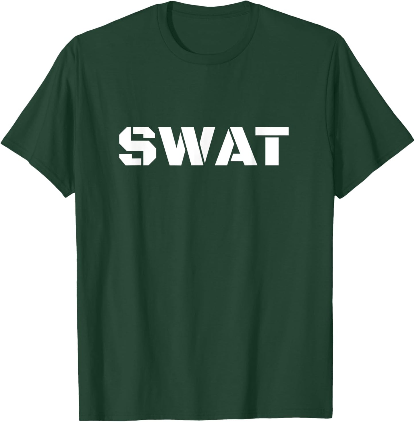 Lazy Halloween Costume Shirt SWAT Police T-Shirt - T-Shirt | Forest