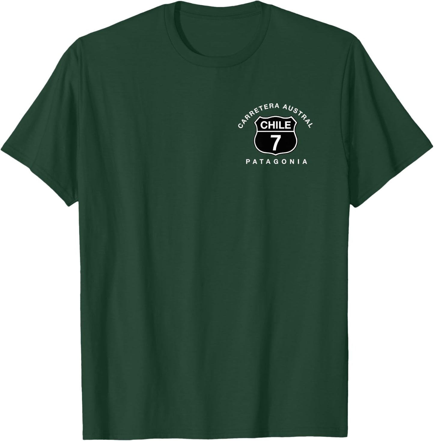 FRONT & BACK Ruta 7 Road Sign Souvenir Gift T-Shirt - T-Shirt | Forest