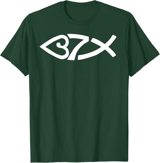 Jesus Fish Christian Ichthys Symbol New Jesus Fish Design T-Shirt - T-Shirt | Forest