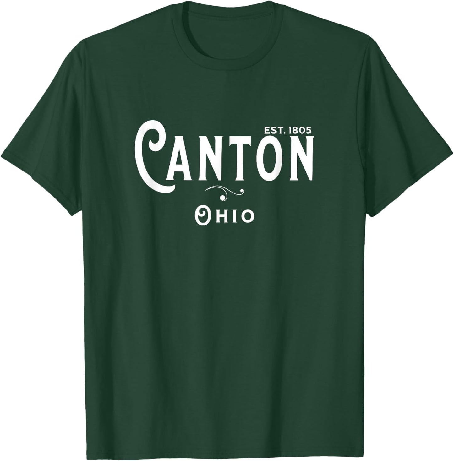 USA Vintage Merch Souvenir Visit Canton Ohio T-Shirt - T-Shirt | Forest