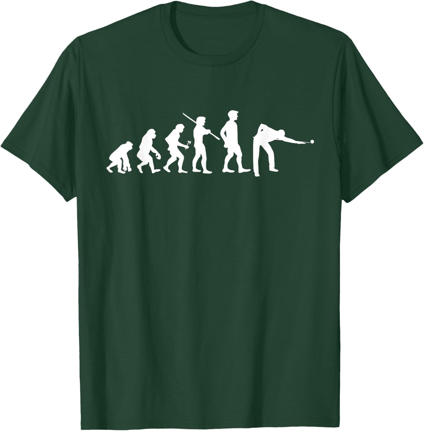 Evolution Pool Funny Pool Player Billiards Player T-Shirt - T-Shirt | Forest