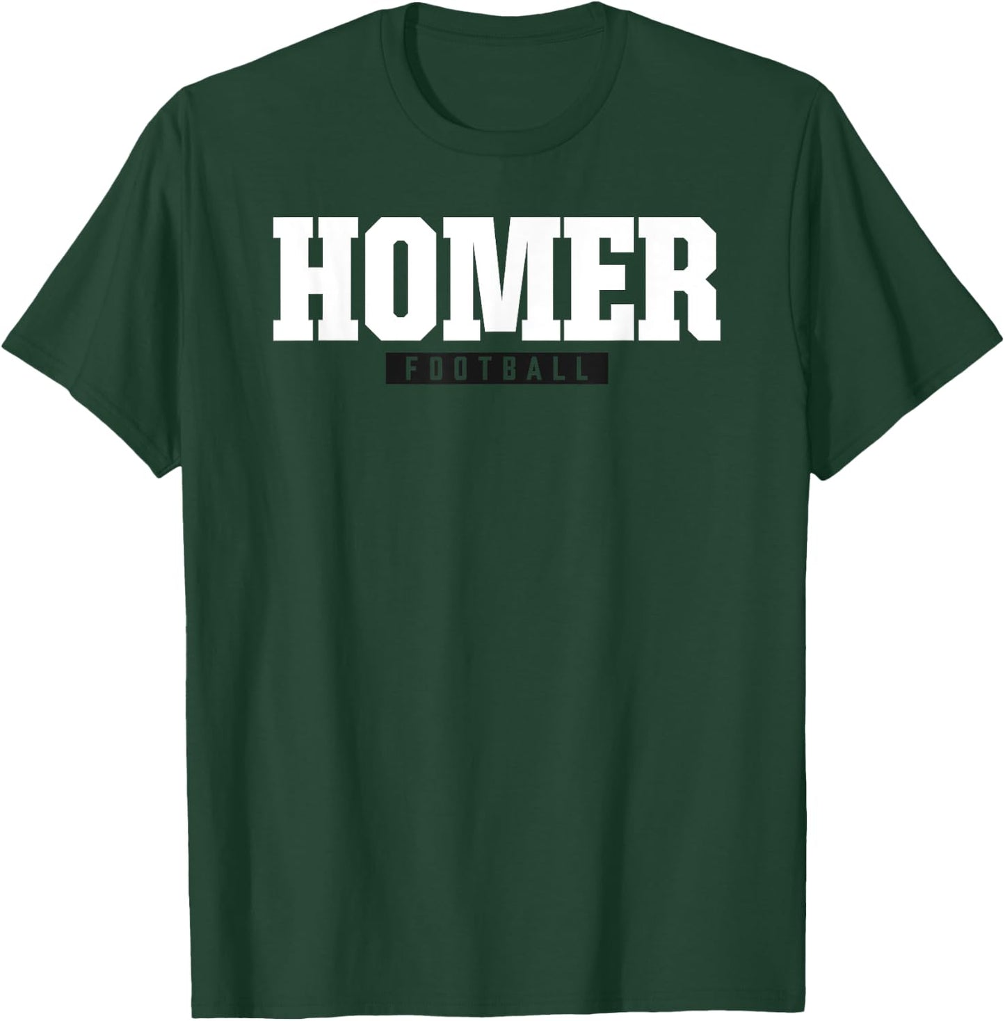 Homer High School Football HS T-Shirt - T-Shirt | Forest