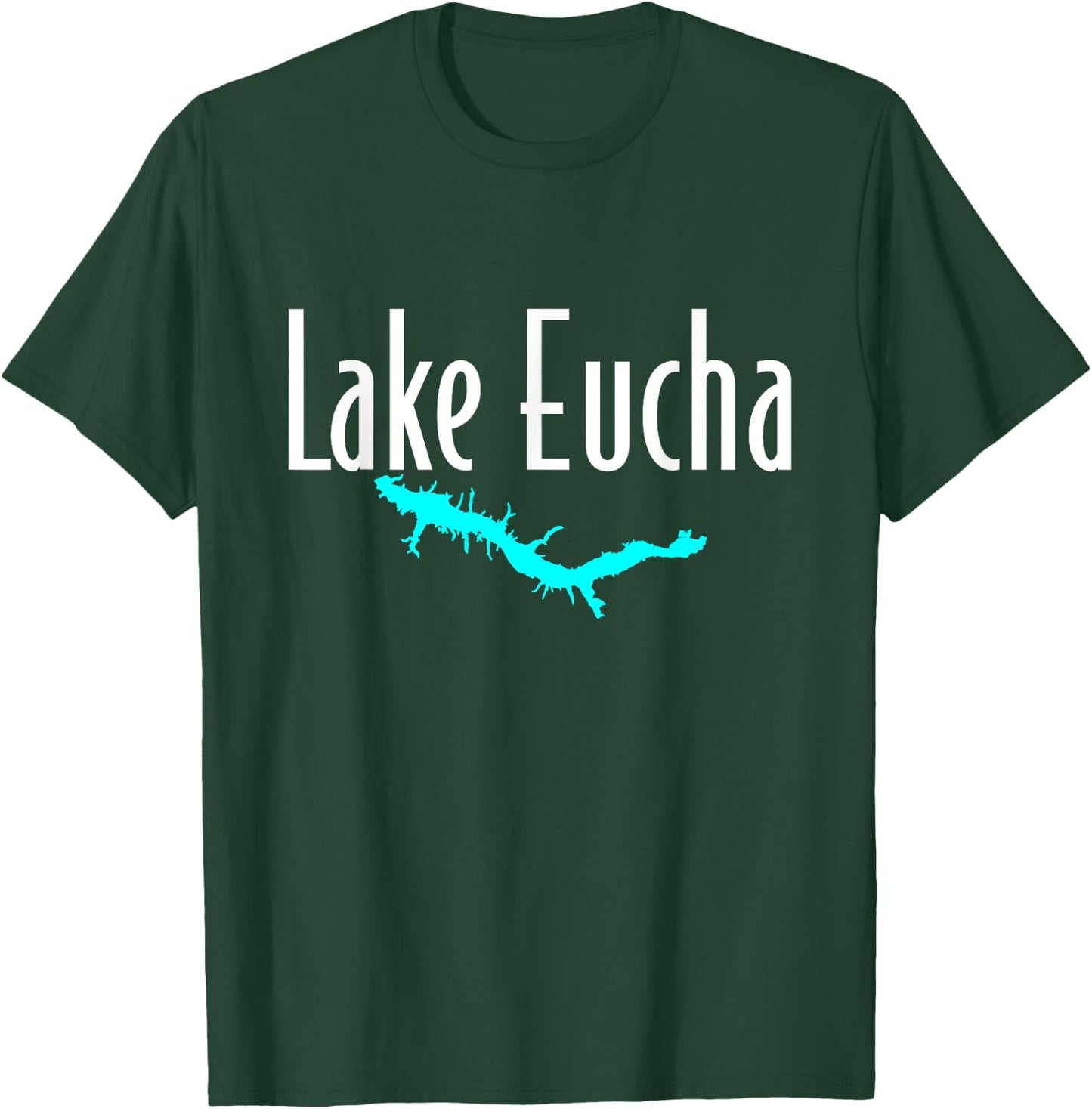 Minimalist Lake Eucha - Oklahoma T-Shirt - T-Shirt | Forest