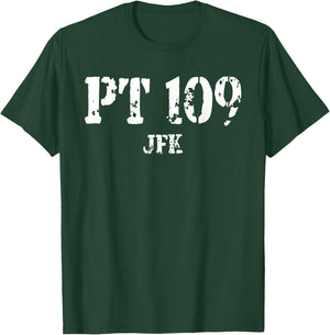 JFK John F Kennedy's PT-109 Torpedo Boat pt109 T-Shirt - T-Shirt | Forest