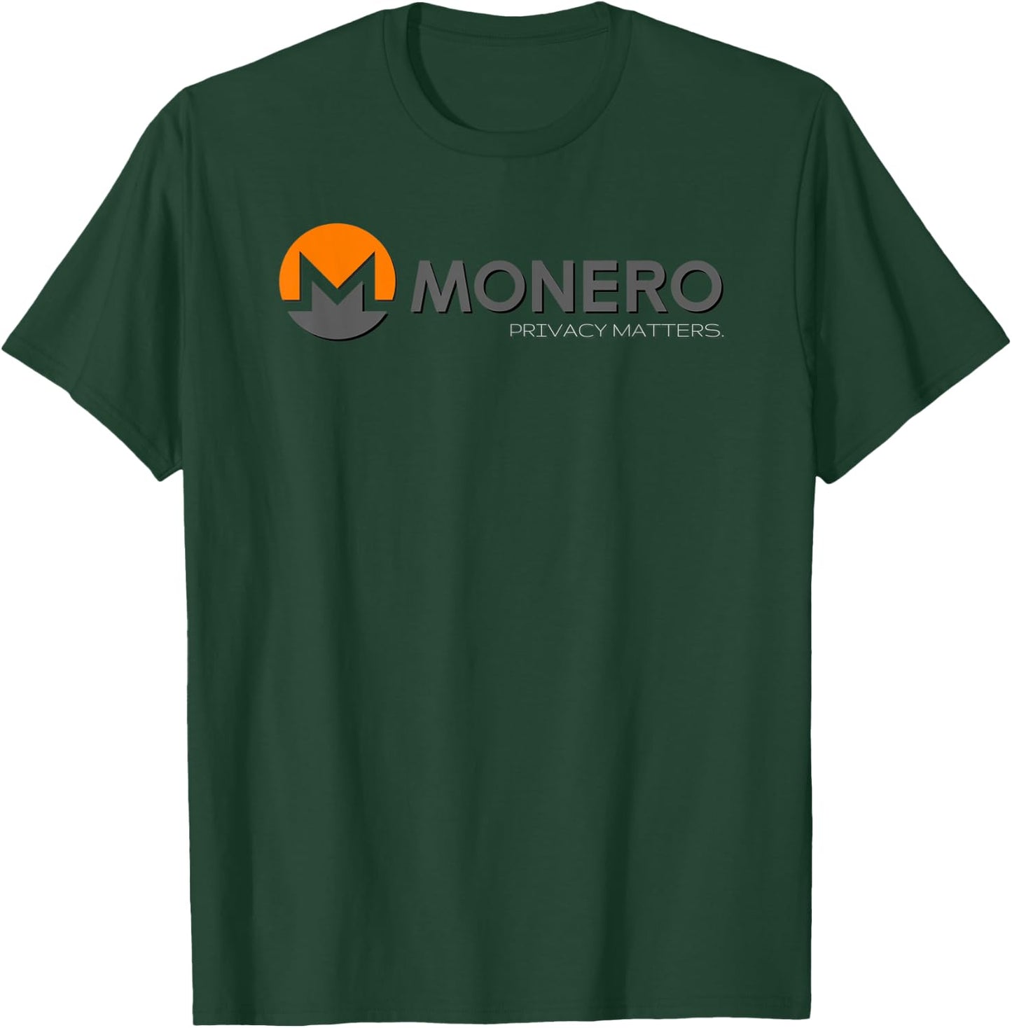 Monero Coin | Privacy Matters Monero T-Shirt - T-Shirt | Forest