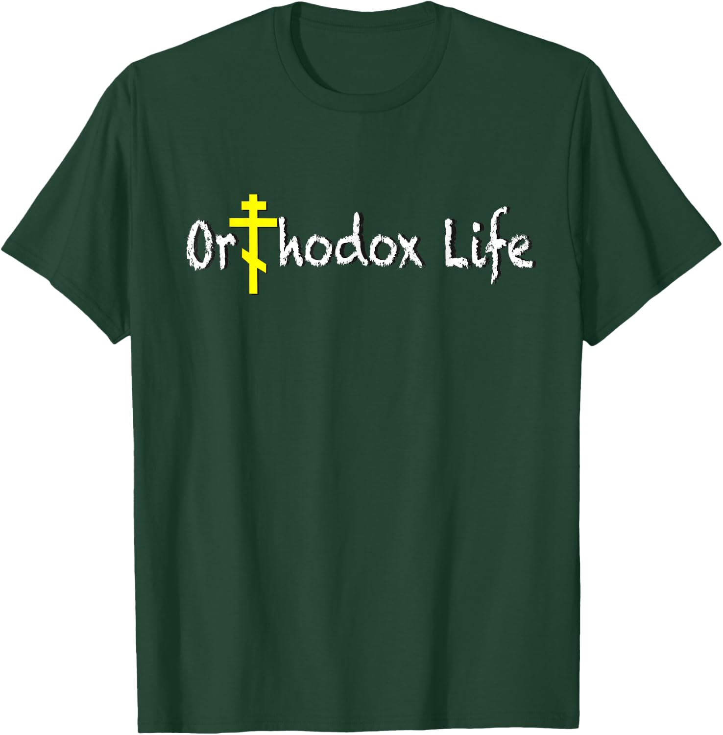 2 Sided Orthodox Life , Small, Black T-Shirt - T-Shirt | Forest