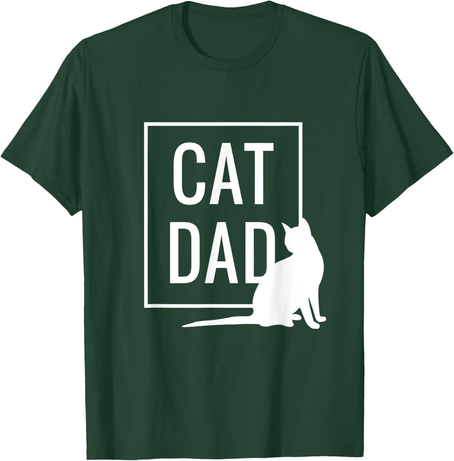 Cat Dad Funny Cat Owner Father Daddy Graphic Men Women T-Shirt - T-Shirt | Forest