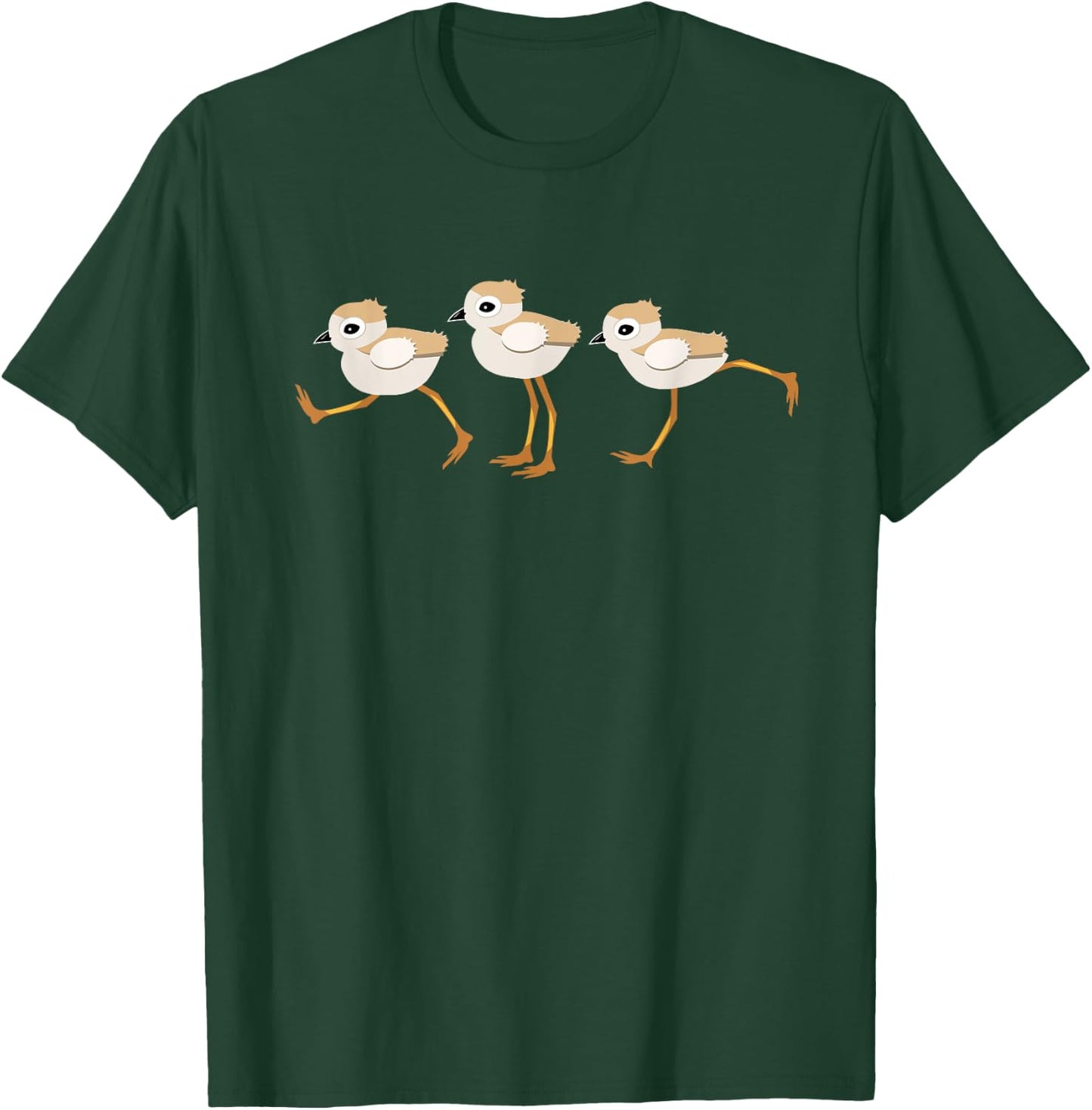 Piping Plovers Seabirds Shorebirds on the Beach Men Women Girls Kids T-Shirt - T-Shirt | Forest