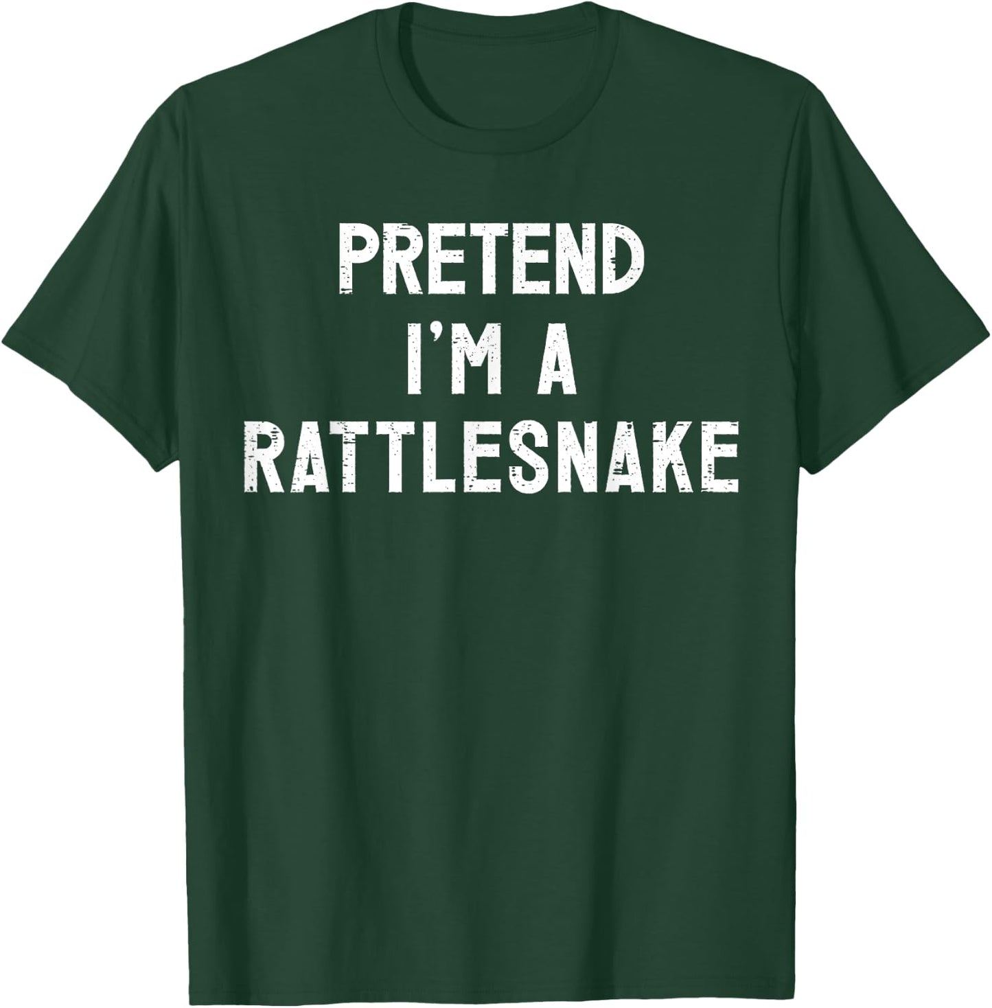 Pretend I'm A Rattlesnake Halloween Costume T-Shirt - T-Shirt | Forest