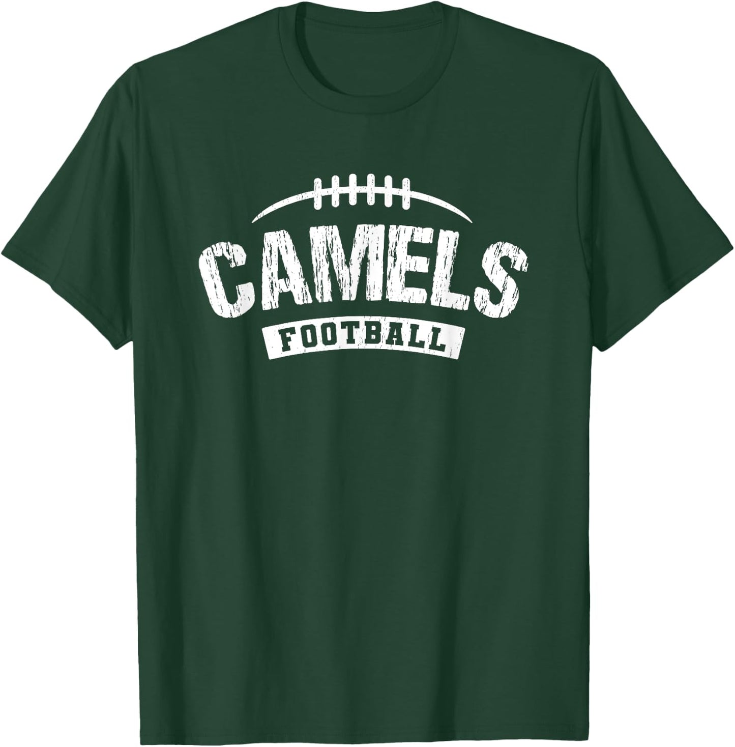 Camels Campbell County Football Distressed HS T-Shirt - T-Shirt | Forest