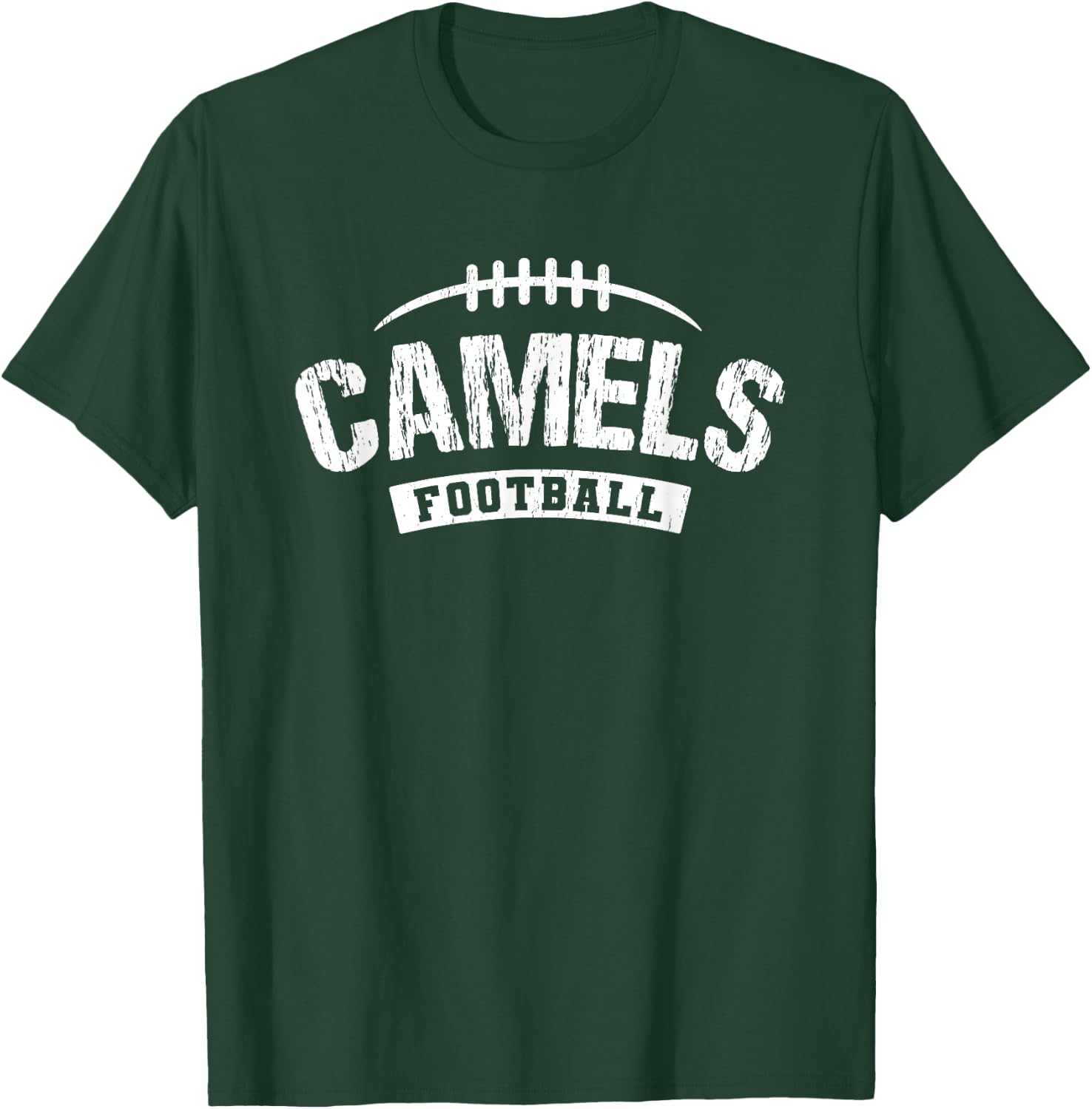 Camels Campbell County Football Distressed HS T-Shirt - T-Shirt | Forest