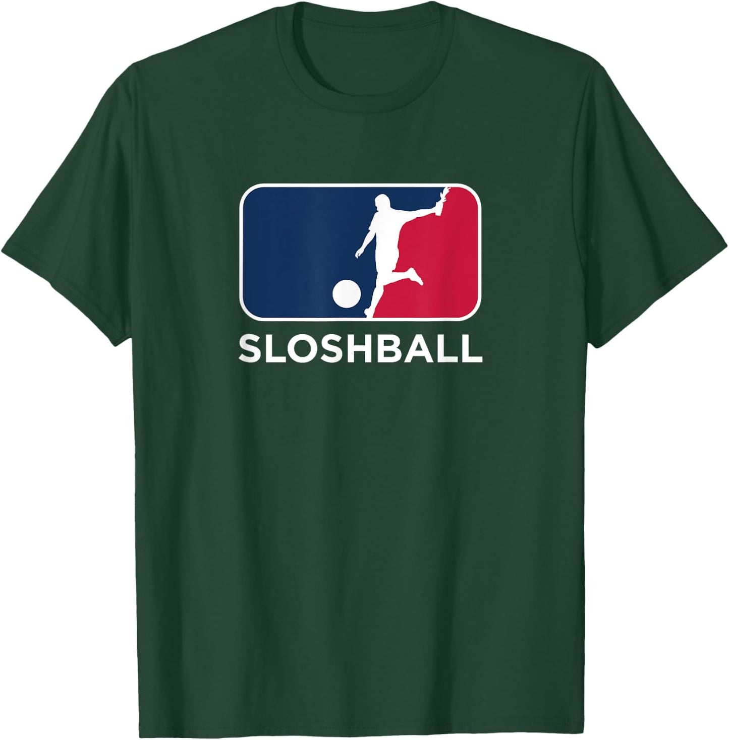 Slosh Ball Athlete Sportswear Funny Parody Logo T-Shirt - T-Shirt | Forest