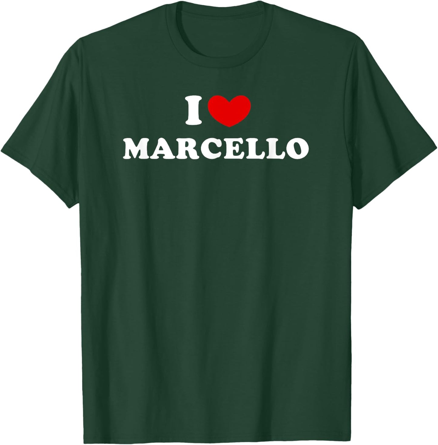 I Love Marcello, I Heart Marcello T-Shirt - T-Shirt | Forest