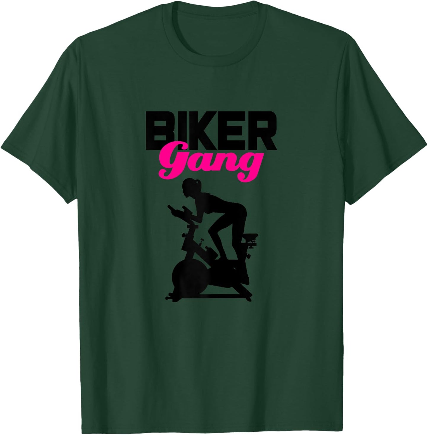 Biker Gang Spinning Spin Indoor Cycling Gym Workout T-Shirt - T-Shirt | Forest