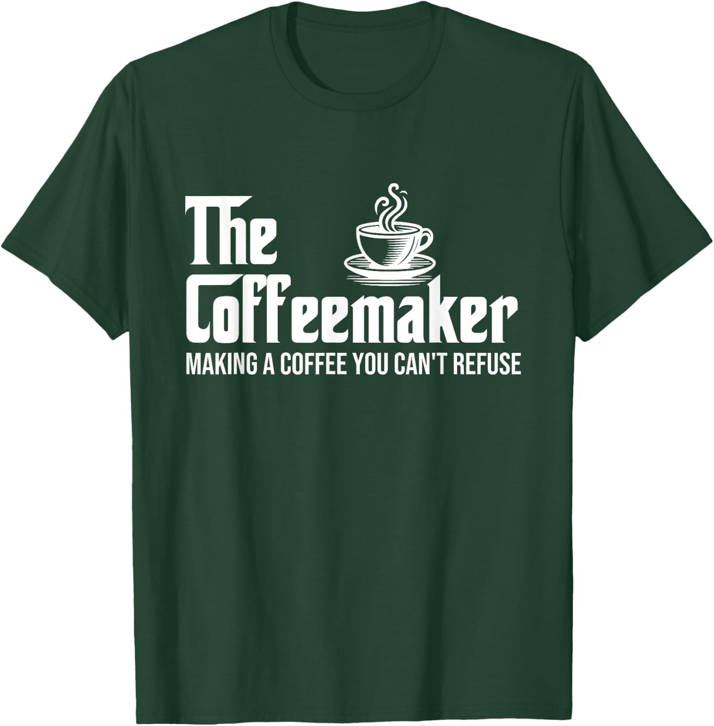The Coffeemaker - Coffee Lover Caffeine Lover Breakfast T-Shirt - T-Shirt | Forest