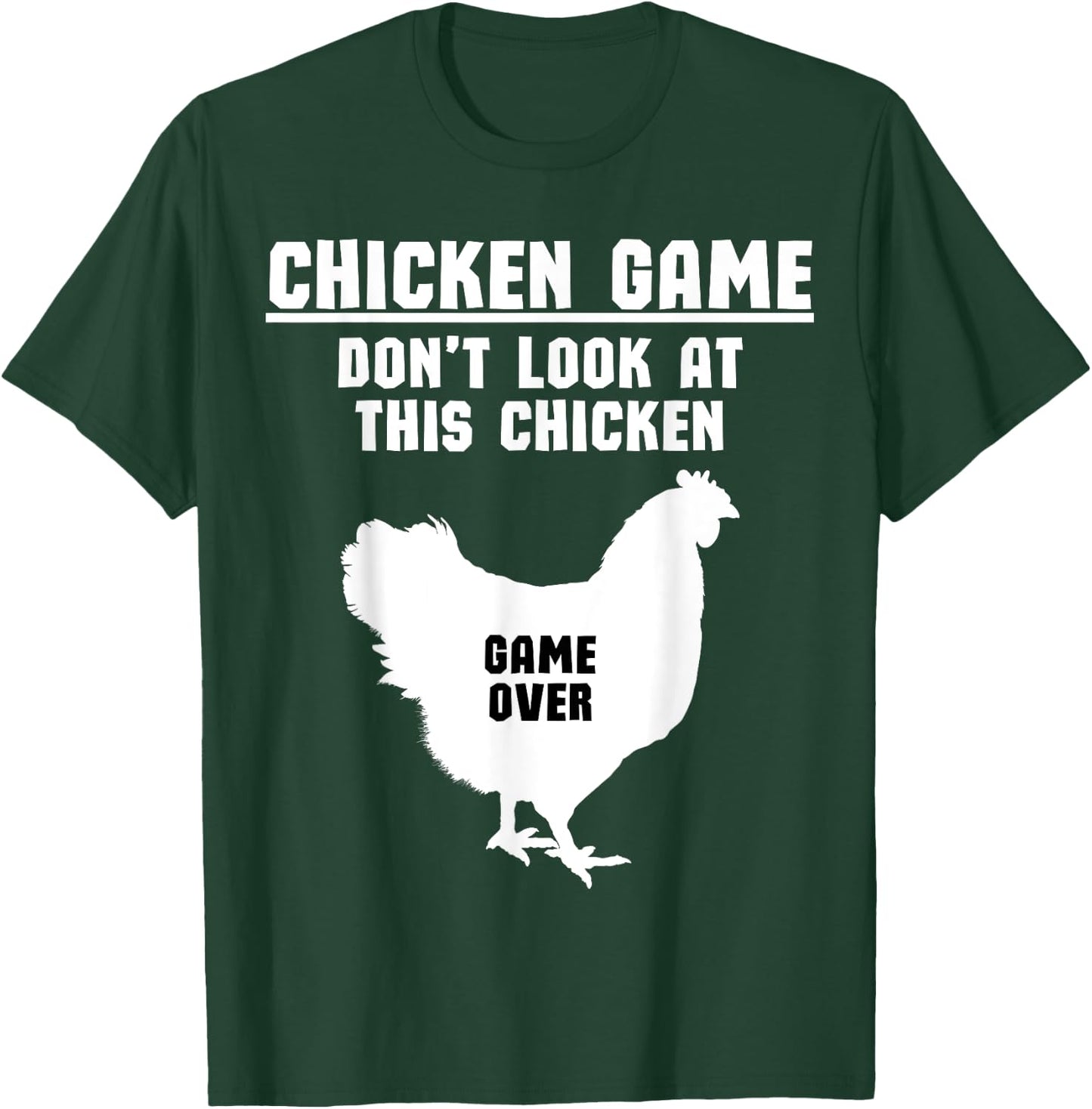 Fun Hilarious Chicken Game Meme- Farming Funny Chicken T-Shirt - T-Shirt | Forest