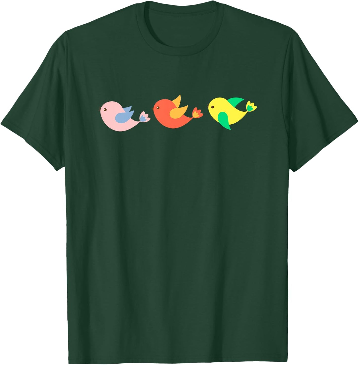 Three Young Birds T-Shirt - T-Shirt | Forest