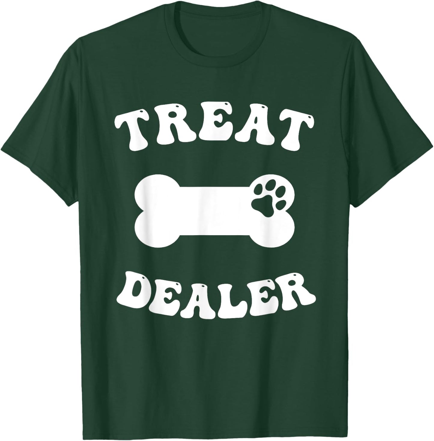 Dog Treat Dealer Funny Dog Training Cute Dog Sitter Girls T-Shirt - T-Shirt | Forest