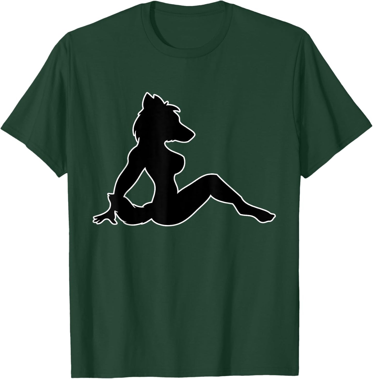 Wolf Lady Furry Furries Tail Ears Cosplay Shirt T-Shirt - T-Shirt | Forest