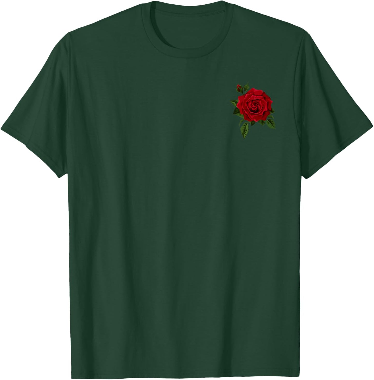 Cool Red Roses Elegant Floral Design Women and Youth T-Shirt - T-Shirt | Forest