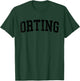 Vintage Orting WA Distressed Black Varsity Style T-Shirt - T-Shirt | Forest