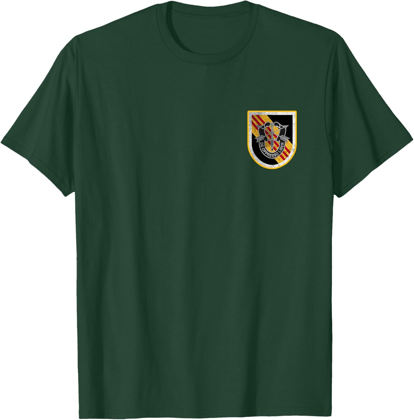 5th Special Forces Group SFG Logo Military Veteran Christmas T-Shirt - T-Shirt | Forest