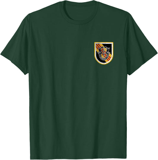 5th Special Forces Group SFG Logo Military Veteran Christmas T-Shirt - T-Shirt | Forest