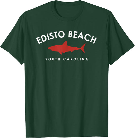 Edisto Beach South Carolina Shark Souvenir kids T-Shirt - T-Shirt | Forest