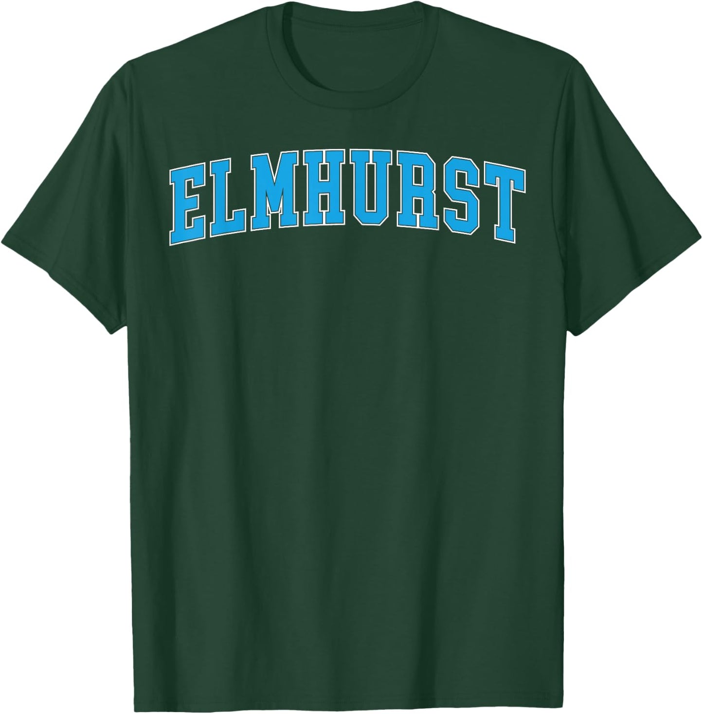 Retro Personalized Elmhurst Name Arch Retro Men Women T-Shirt - T-Shirt | Forest