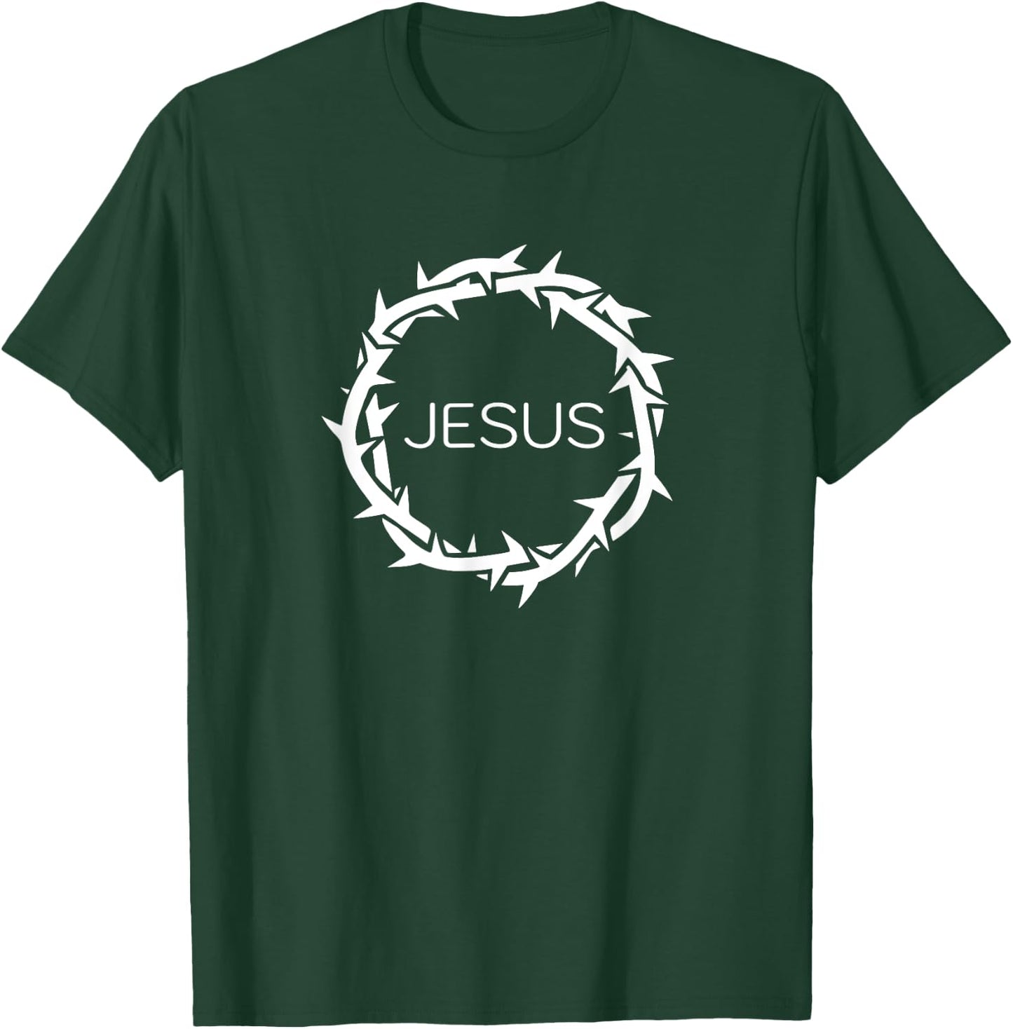 Jesus. Crown of Thorns of Christ. Christian Devotion T-Shirt - T-Shirt | Forest