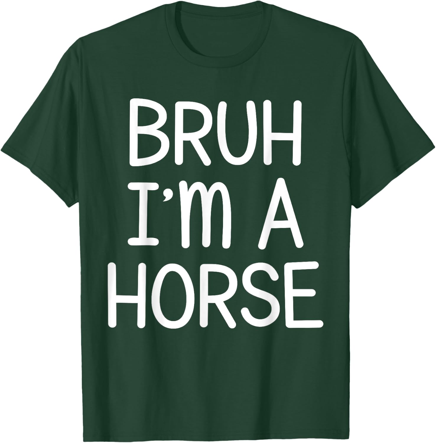 Pretend I'm A Horse Funny Lazy Halloween Costume Party T-Shirt - T-Shirt | Forest