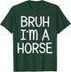 Pretend I'm A Horse Funny Lazy Halloween Costume Party T-Shirt - T-Shirt | Forest