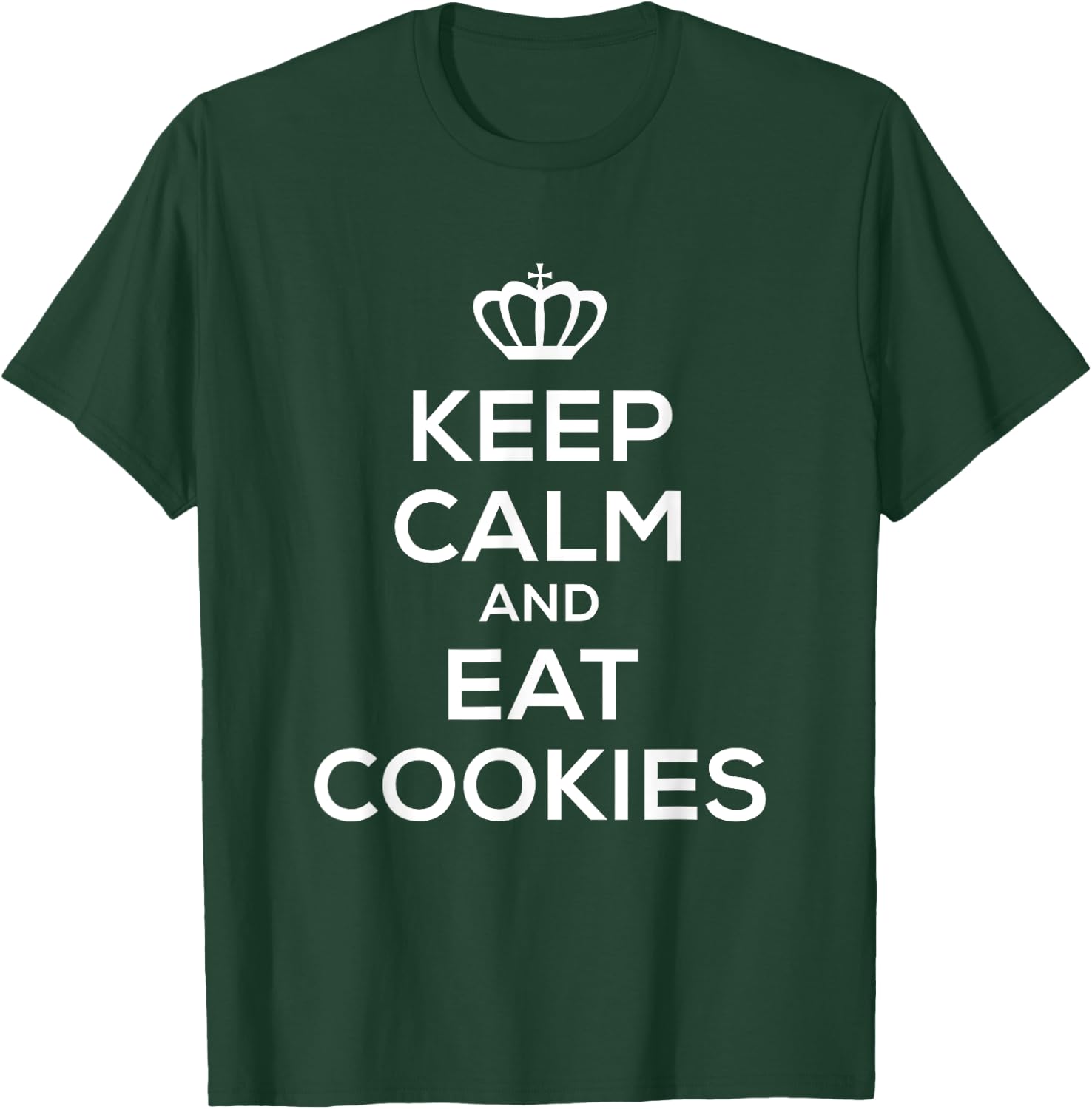 Keep Calm and Eat Cookies T Shirt Men Kids Food T-Shirt - T-Shirt | Forest
