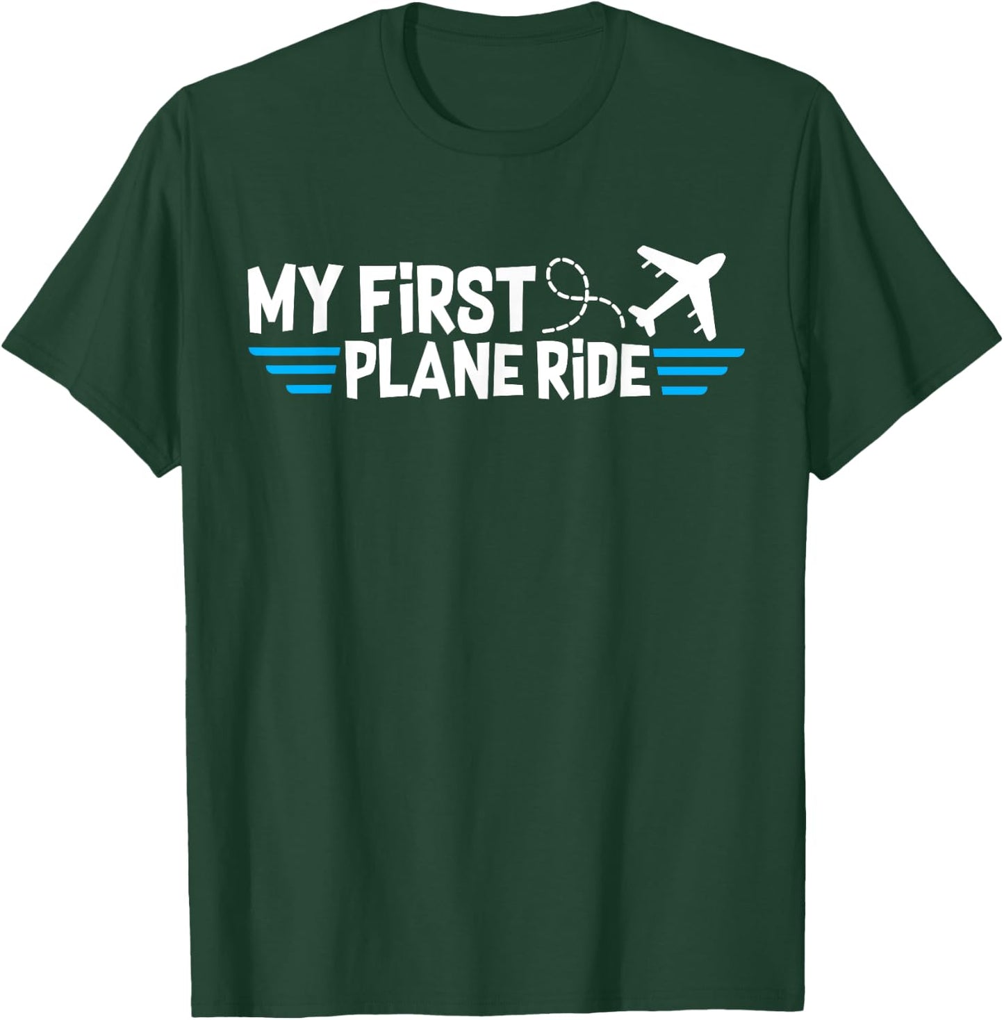 My first plane ride my 1st flight airplane T-Shirt - T-Shirt | Forest
