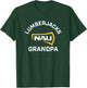 Campus Lab NAU Lumberjacks Arched Grandpa - Black, -Adults, Short Sleeve, , College-Team-Logo T-Shirt - T-Shirt | Forest