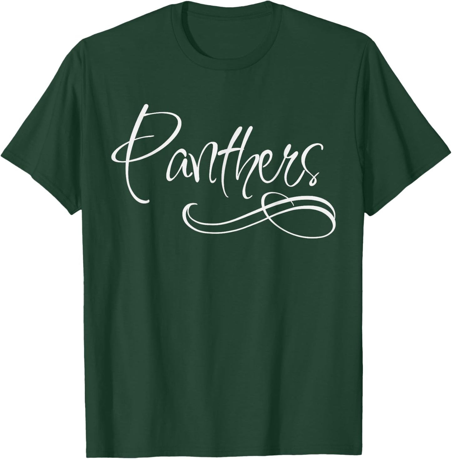 Panther School Sports Fan Team Spirit T-Shirt - T-Shirt | Forest