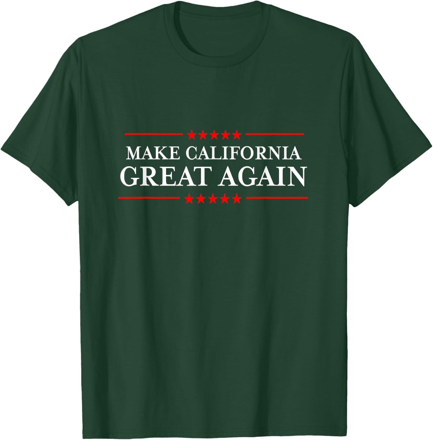 Trump 2020 Shirts Ltd - Make California Great Again - I Hate Liberals - Adult Conservative Fun Blue Short Sleeve Classic Fit - Small T-Shirt - T-Shirt | Forest