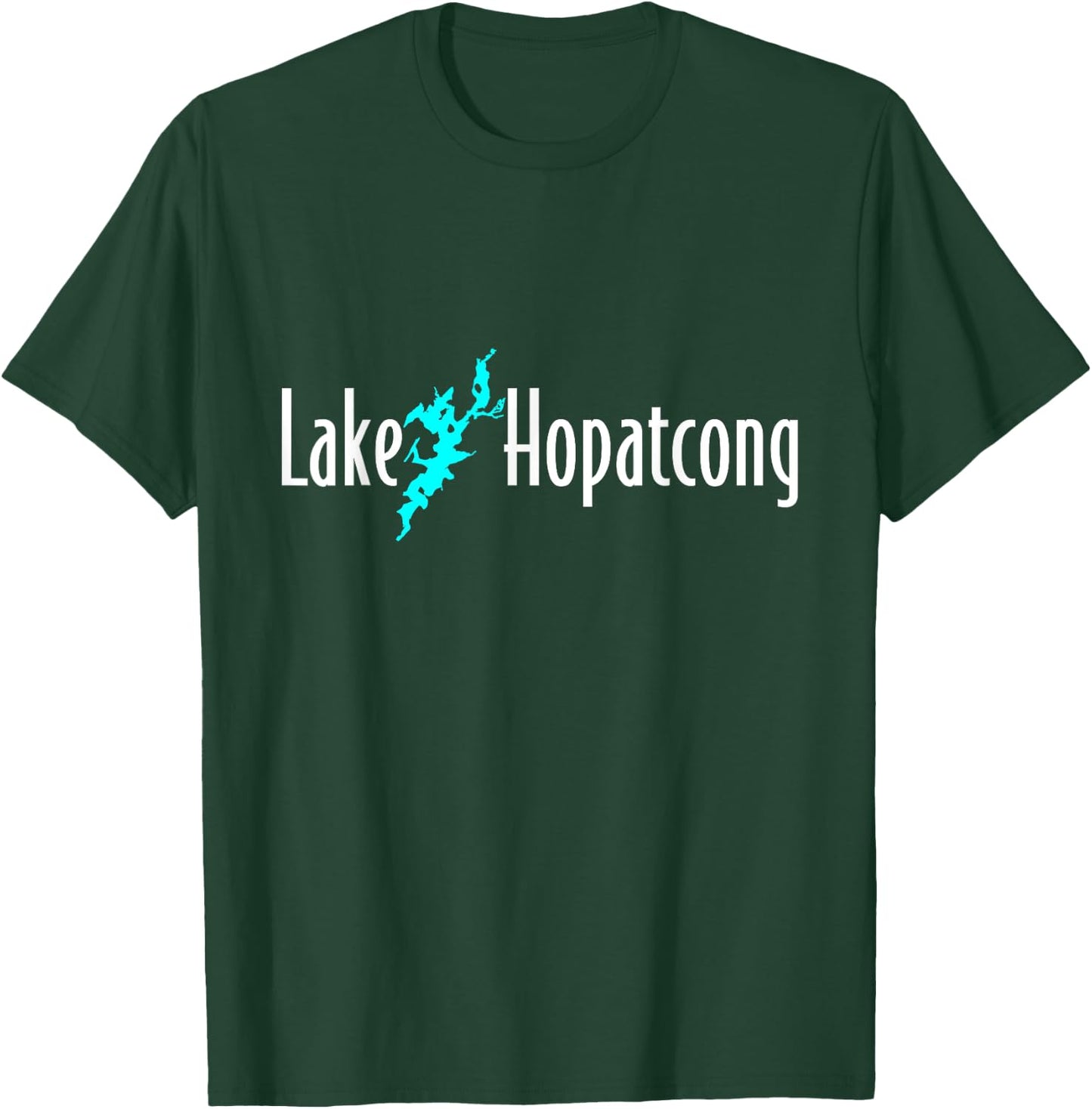 Minimalist Lake Hopatcong - New Jersey T-Shirt - T-Shirt | Forest