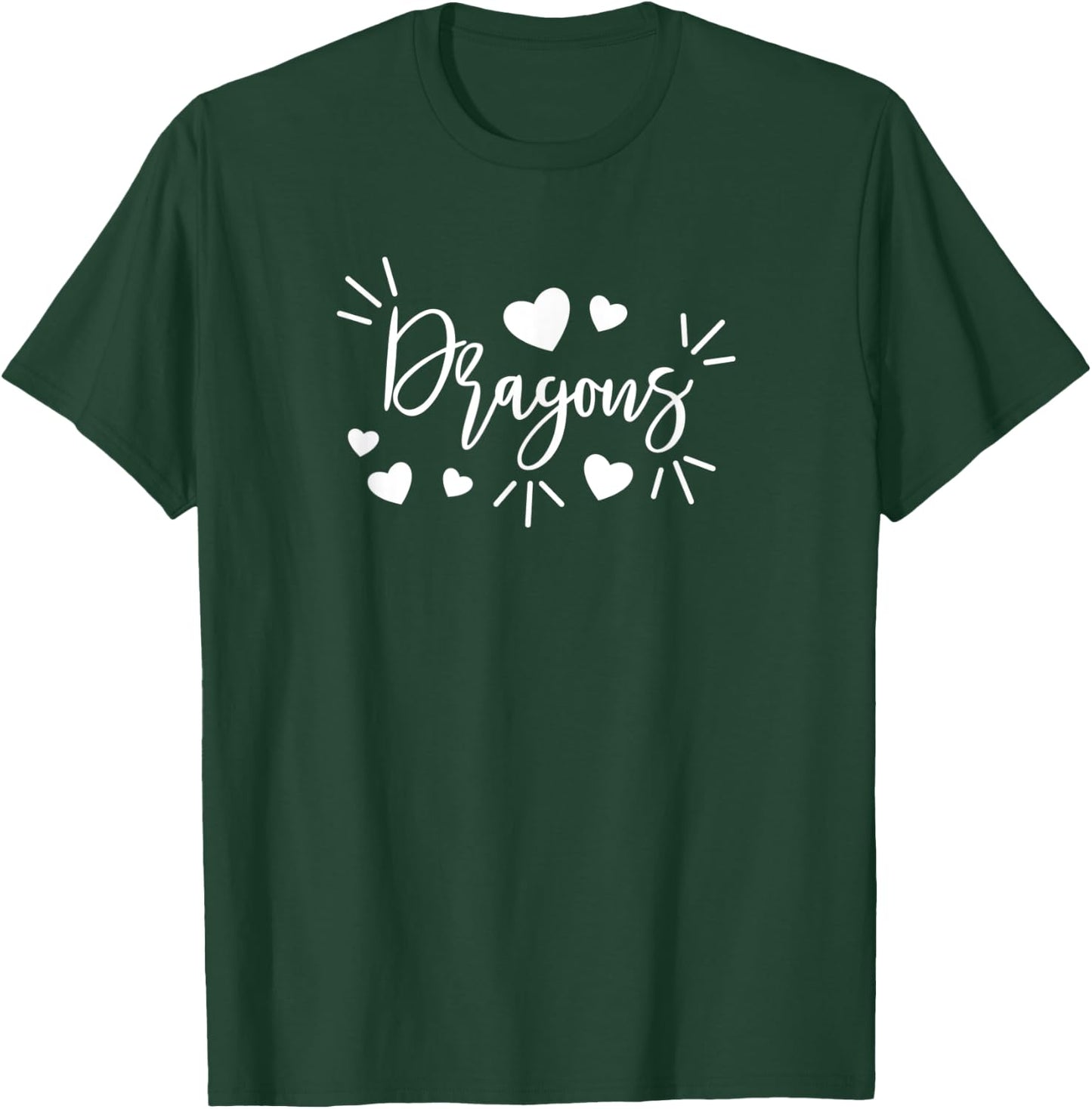 AS Dragons sports team mascot T-Shirt - T-Shirt | Forest