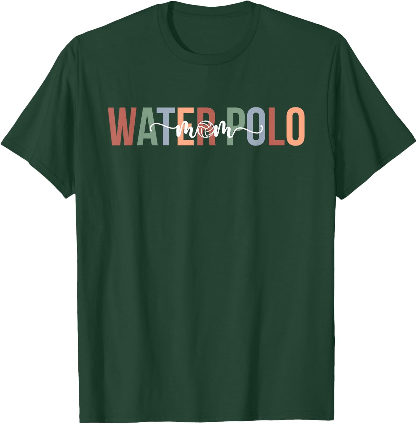 Water Polo Mom Boho Mom Of A Water Polo Player Mama T-Shirt - T-Shirt | Forest