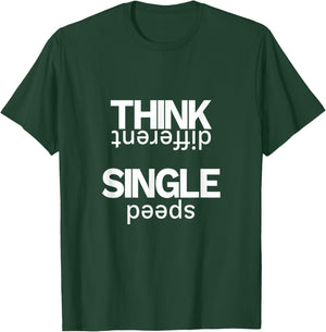 Single Speed Fixie Bike T-Shirt - T-Shirt | Forest