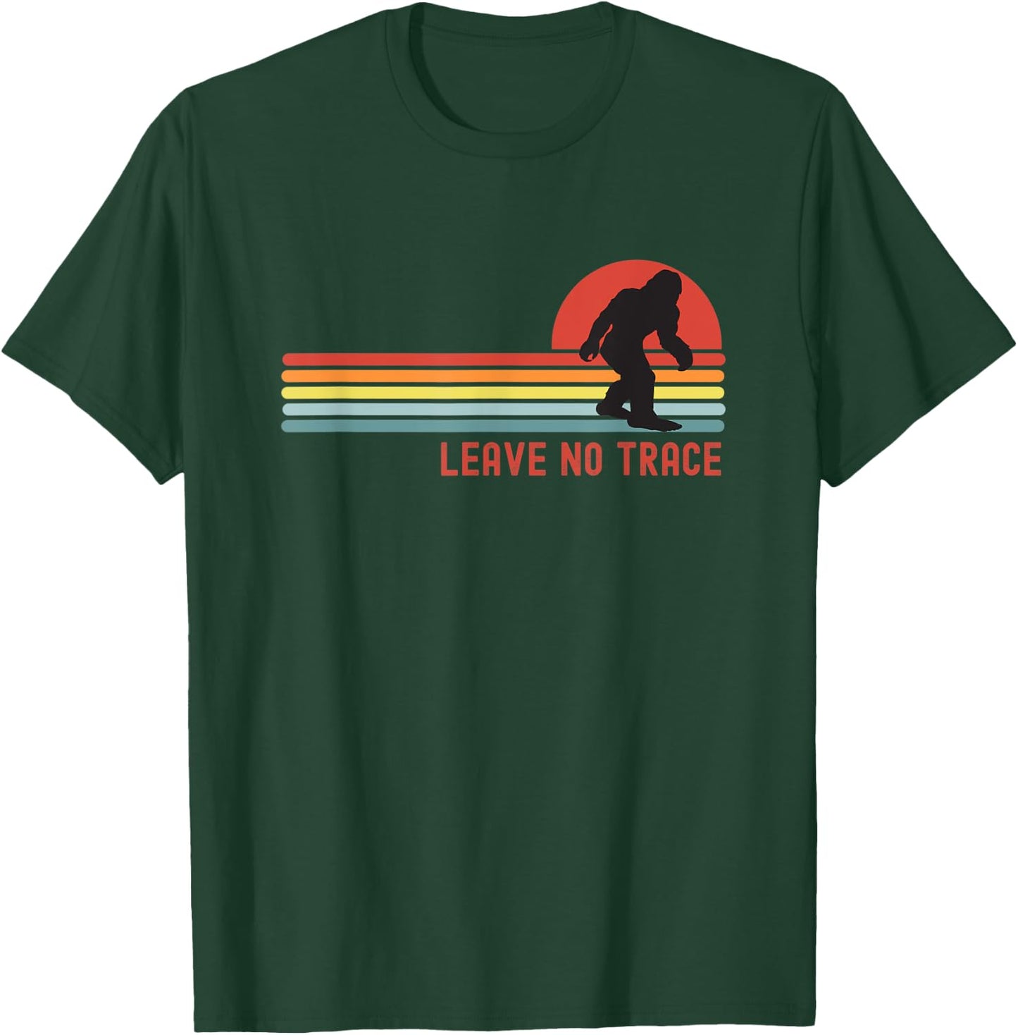 Leave No Trace Hiking Bigfoot Alt T-Shirt - T-Shirt | Forest