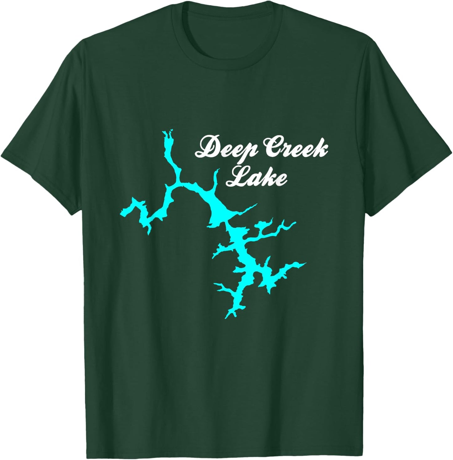 Minimalist Deep Creek Lake - Maryland T-Shirt - T-Shirt | Forest