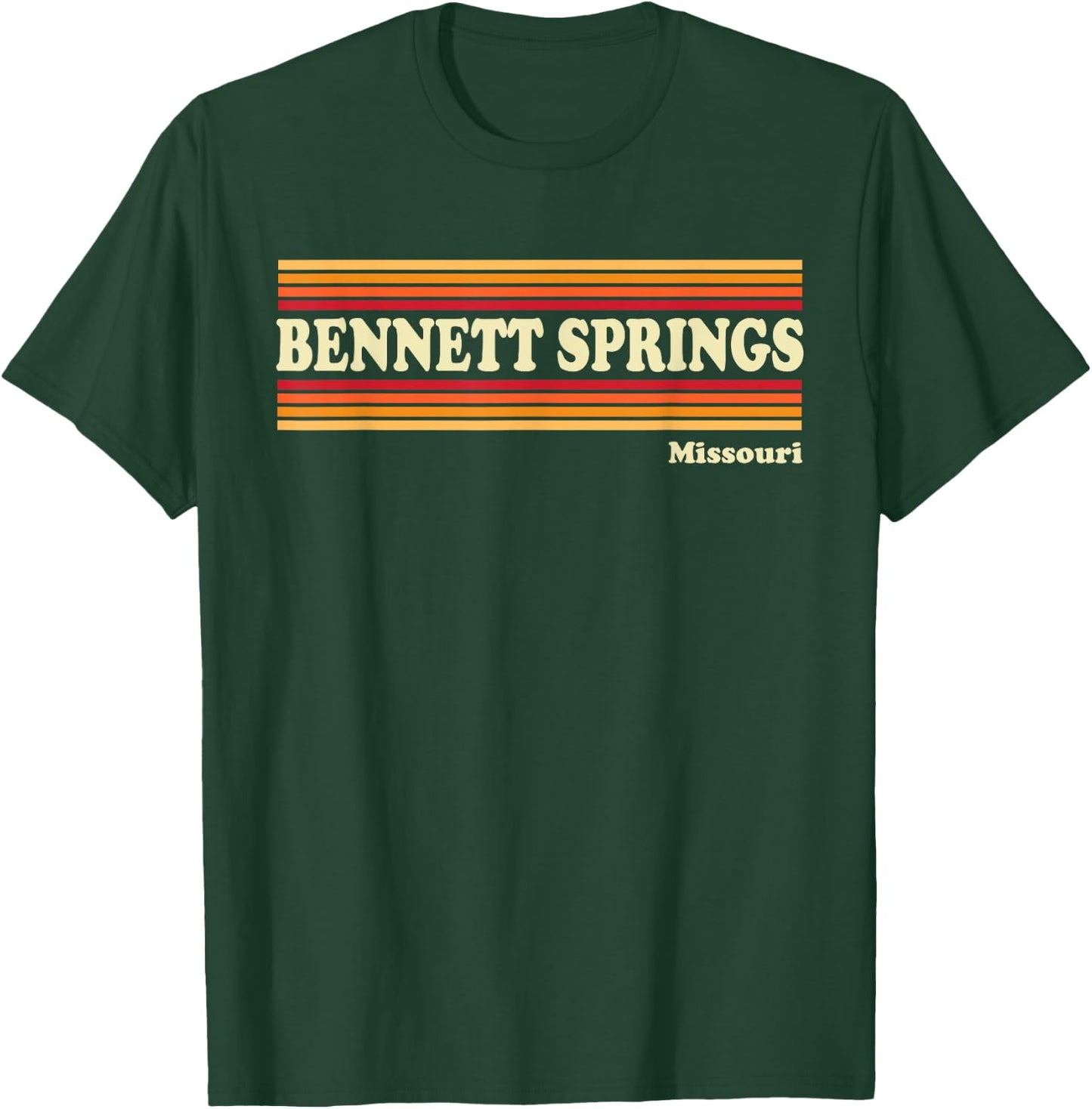 Vintage 1980s Graphic Style Bennett Springs, Missouri T-Shirt - T-Shirt | Forest