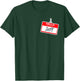 Hello My Name Is Jeff Funny Halloween Costume Name Tag T-Shirt - T-Shirt | Forest