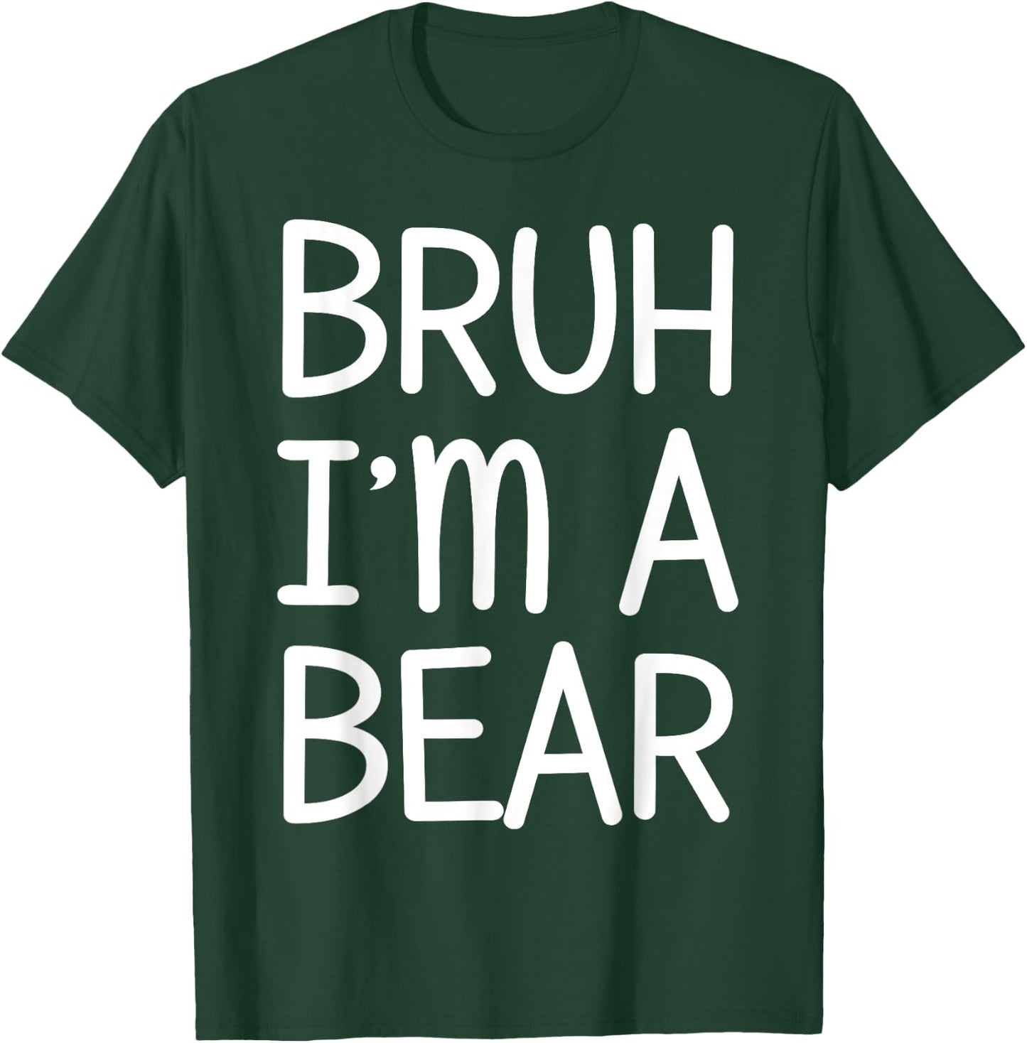 Pretend I'm A Bear Funny Lazy Halloween Costume Party T-Shirt - T-Shirt | Forest