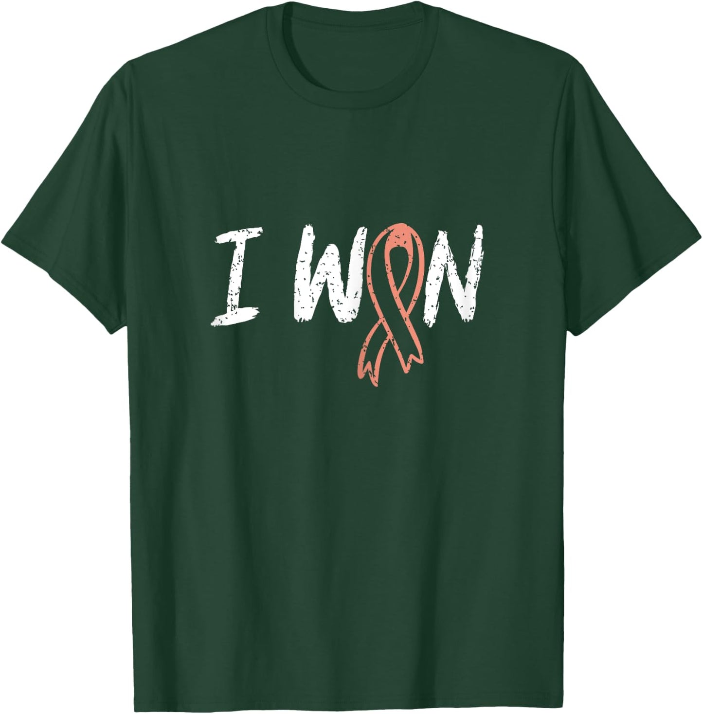 Uterine Cancer Survivor - I Won Uterine Cancer Awareness T-Shirt - T-Shirt | Forest