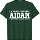 Aidan Personal Name First Name Funny Aidan T-Shirt - T-Shirt | Forest
