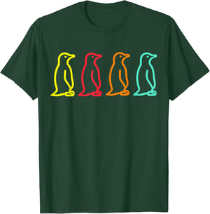 Penguin Retro T-Shirt - T-Shirt | Forest