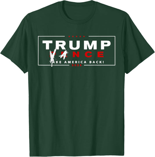 Trump Vance 2024 Vice President Pence Name Crossed Out Funny T-Shirt - T-Shirt | Forest